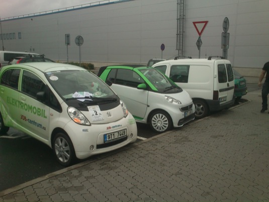 Elektromobily na akci Eko dny Avionu Shopping Park Ostrava